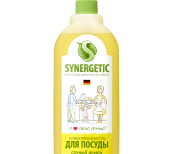 Средство для мытья посуды, детских игрушек с ароматом Лимона 1,0 л   SYNERGETIC